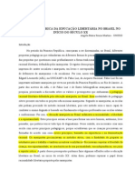 ANÁLISE HISTÓRICA DA EDUCAÇÃO LIBERTÁRIA NO BRASIL NO