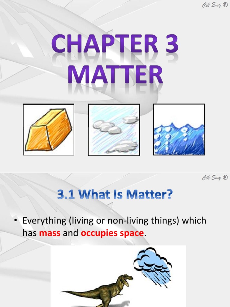 Science Form 1 Chapter 3 | PDF | Density | Gases