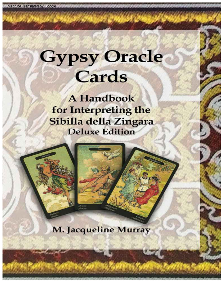 Gypsy Oracle Cards Interpretation Guide | PDF | Playing Cards | Jealousy