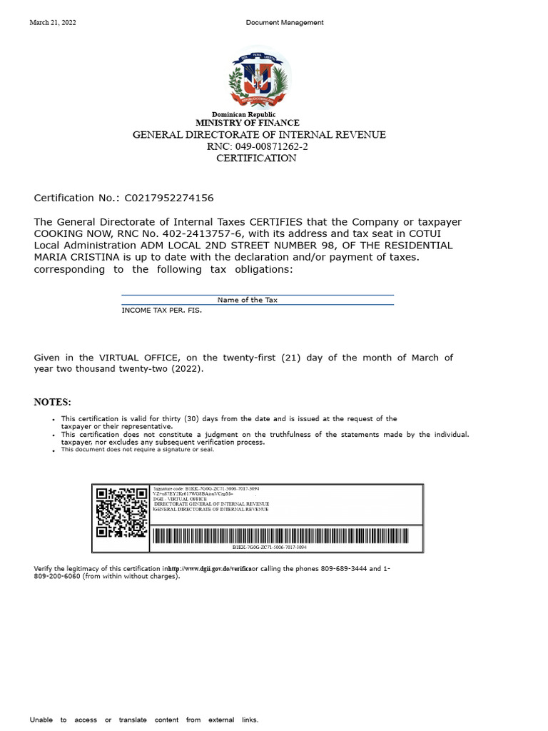 DGII | PDF
