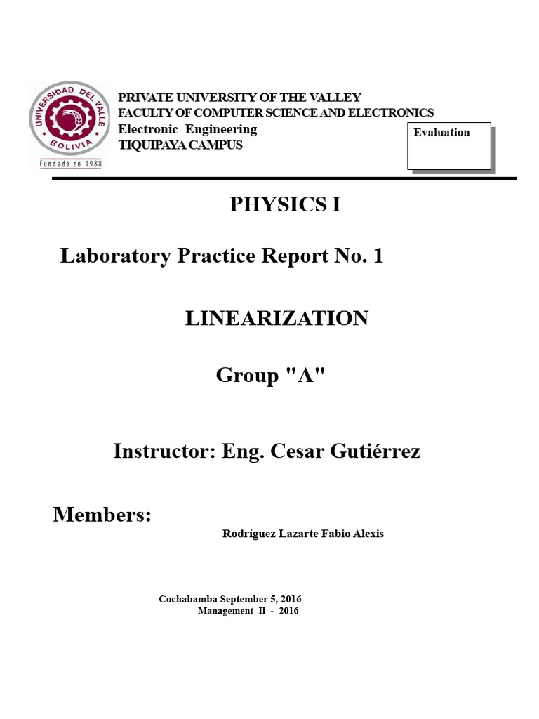 Linearization in Physics Lab Report | PDF | Cartesian Coordinate System ...