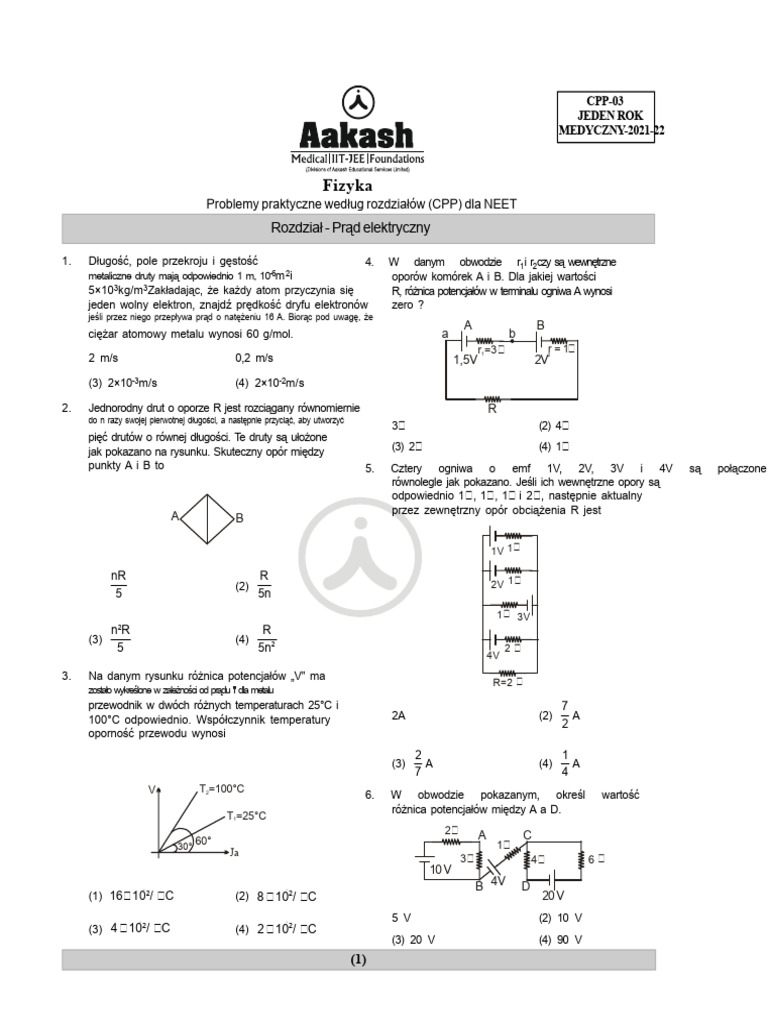 Aakash CPP - 3 | PDF