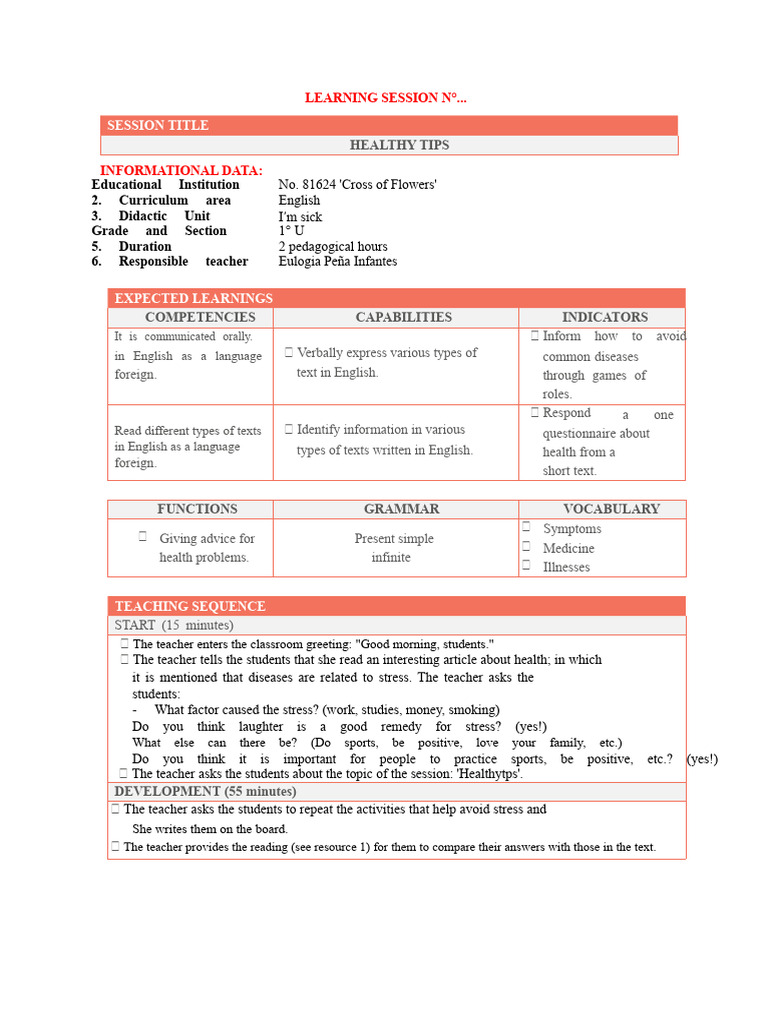 Learning Session (Example) | PDF | Laughter | Psychological Concepts