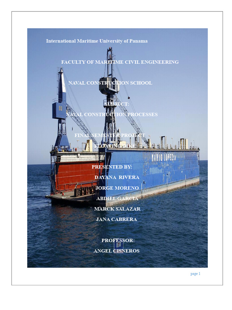 Floating Dike Design and Analysis Guide | PDF | Ships | Watercraft
