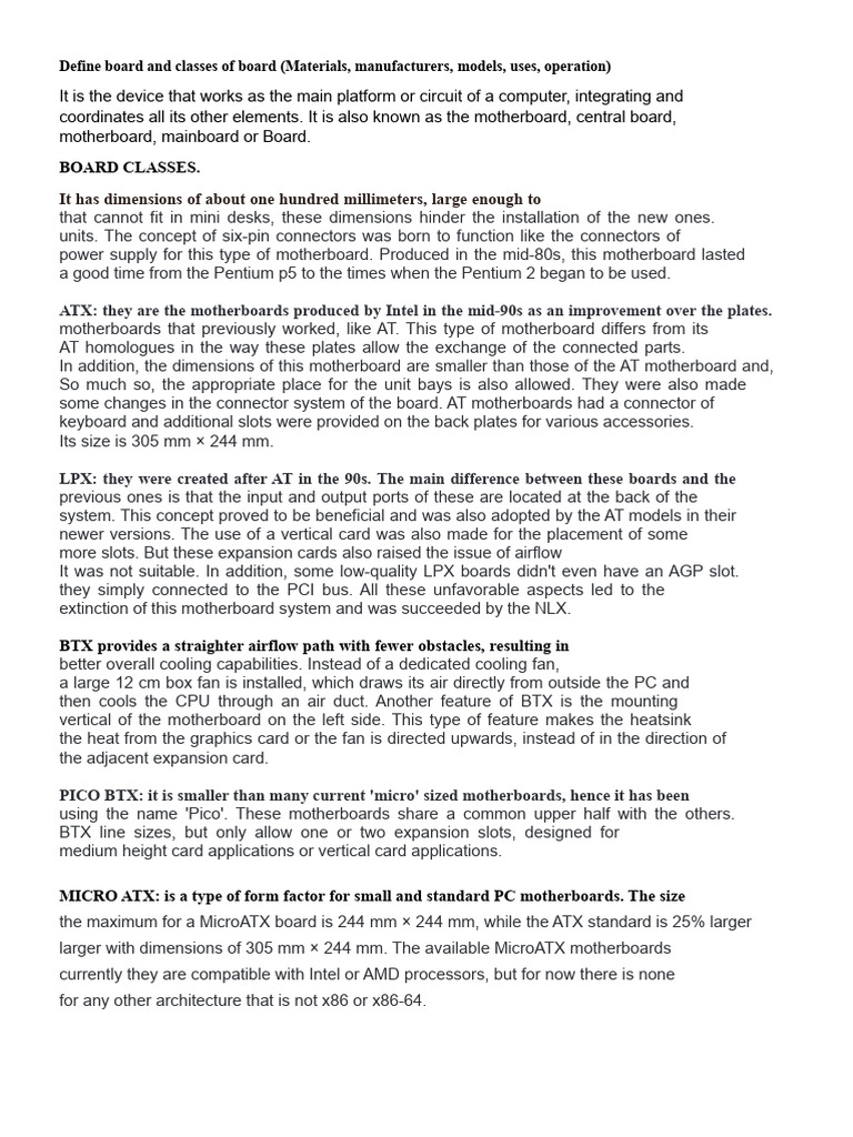 Board Classes.: It Has Dimensions of About One Hundred Millimeters ...