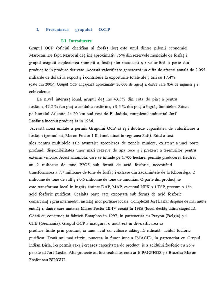 Prezentarea OCP | PDF