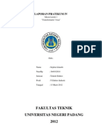 Laporan Pratikum IV ML "Transformator 3 Fasa"