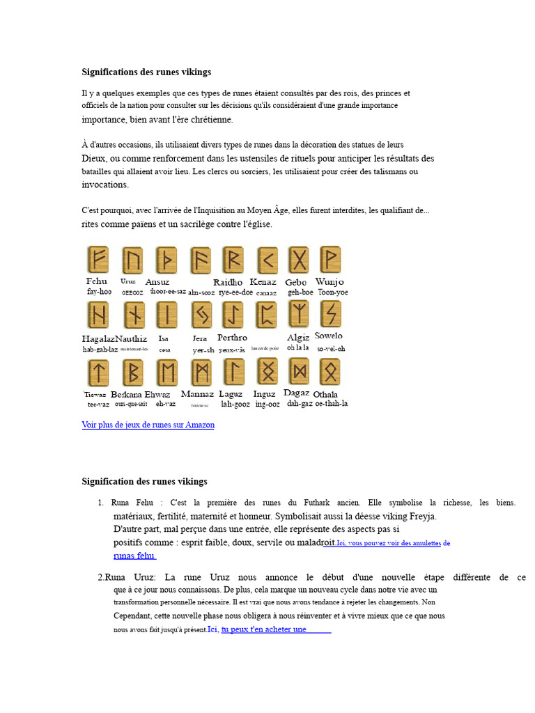 Signification des runes gauloises | PDF | Rune | Celtes