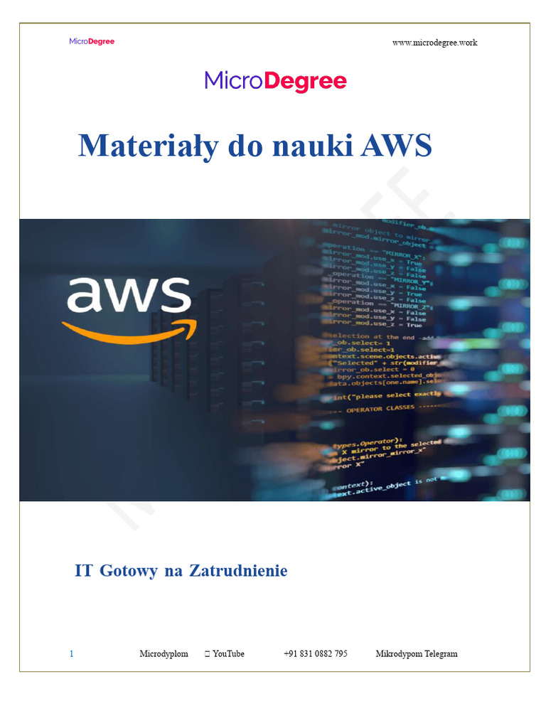 Notatki MicroDegree AWS | PDF