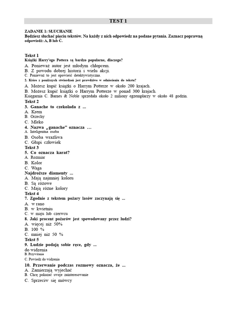 Test 01 | PDF