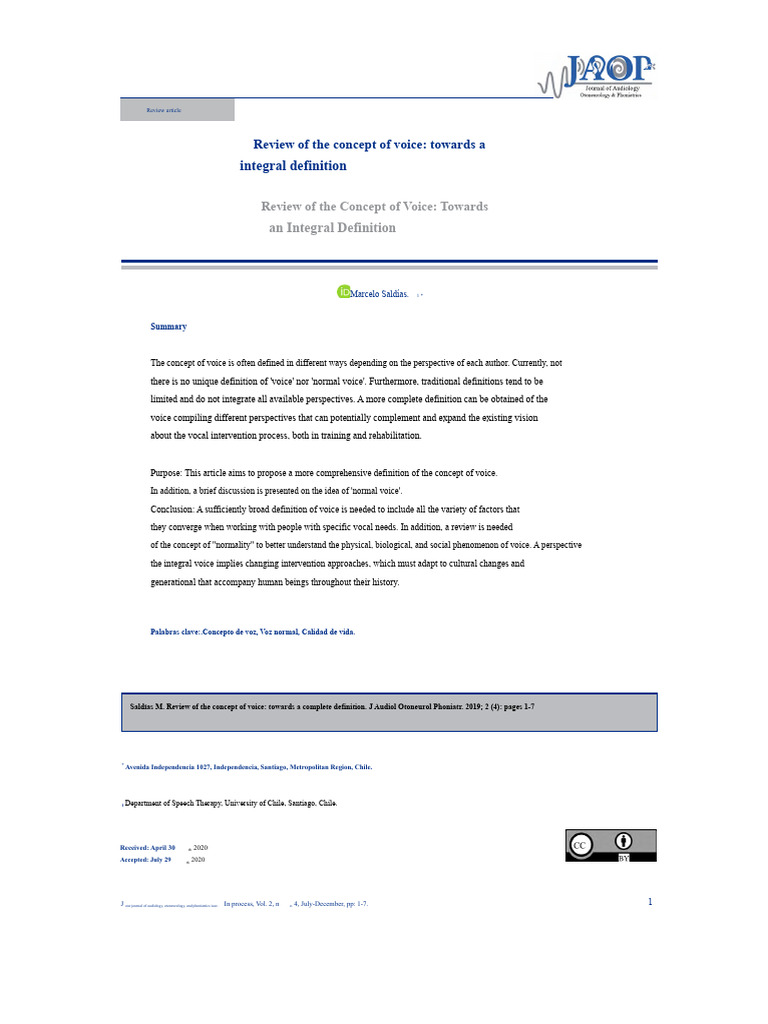 Comprehensive Definition of Voice | PDF | Human Voice | Sound