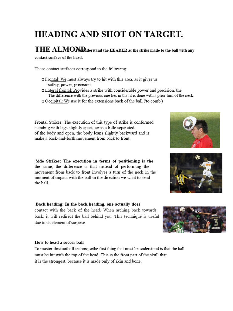 The Header and Shooting at The Target | PDF