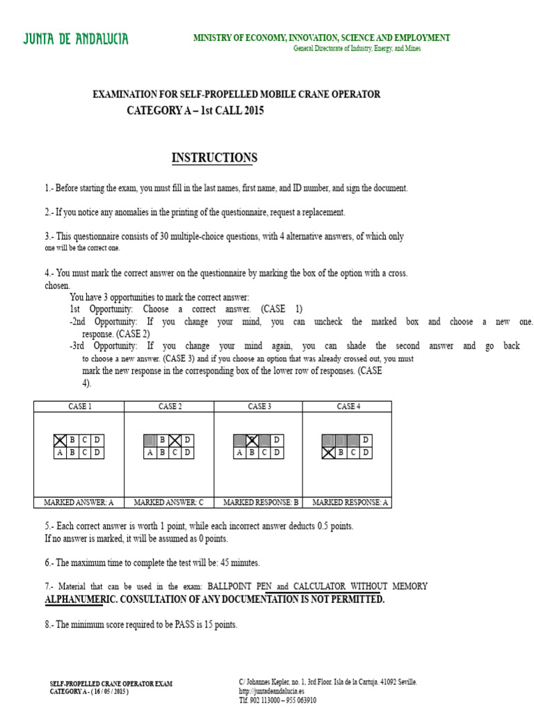 Another Exam Self-Propelled Crane To | PDF | Crane (Machine)