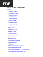 List of Apocryphal Books | PDF | Ancient Literature | Religious Texts
