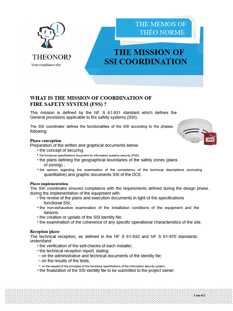 SSI Coordination Mission Overview | PDF | Specification (Technical ...