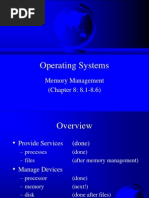 Operating Systems: Memory Management (Chapter 8: 8.1-8.6)