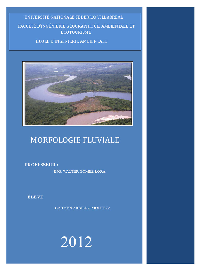 Étude de la Morphologie Fluviale | PDF | Géomorphologie | Delta ...