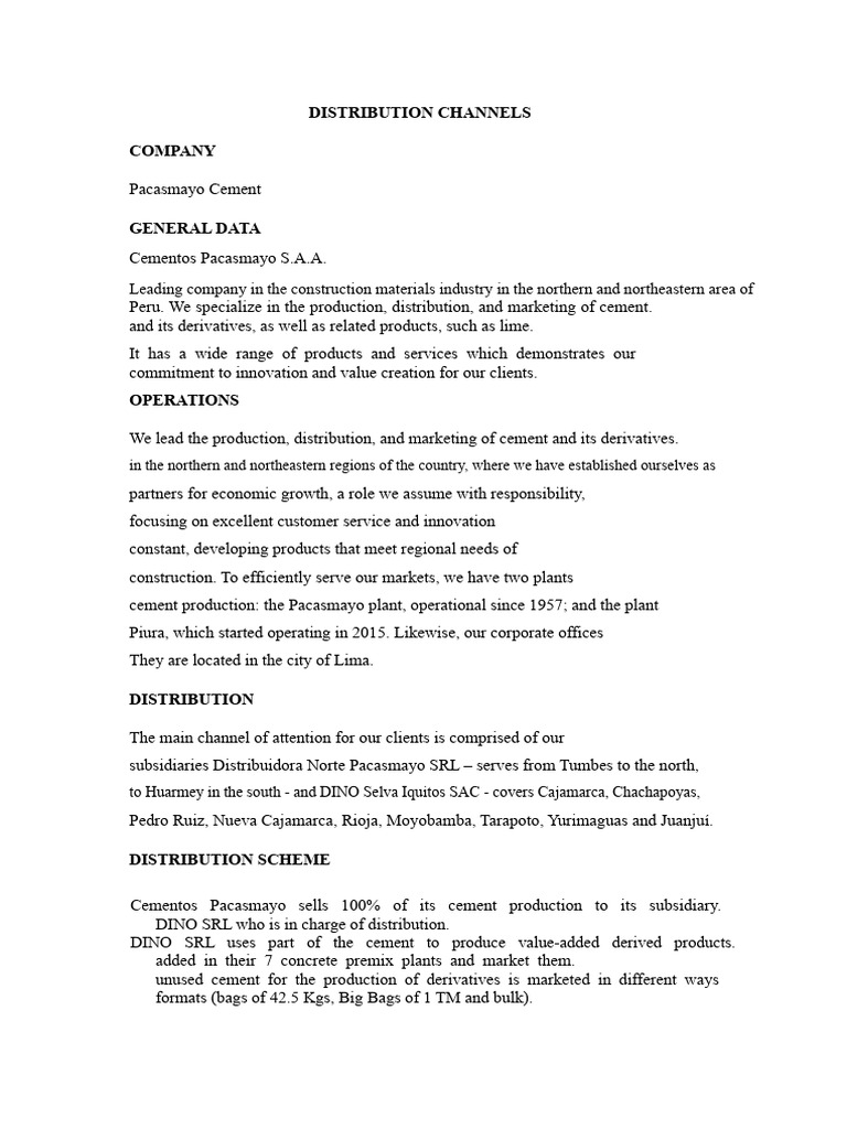Distribution Channels | PDF | Business Economics | Business