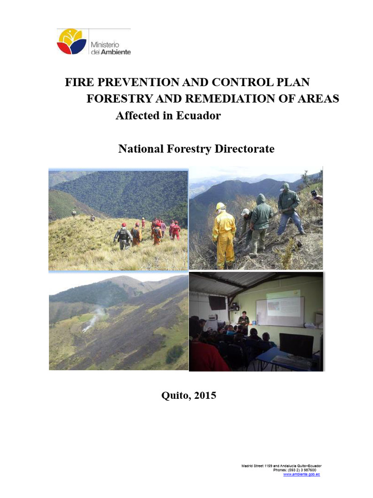 Forest Fire Contingency Plan 2015 D.N.F. | PDF | Wildfire | Emergency ...