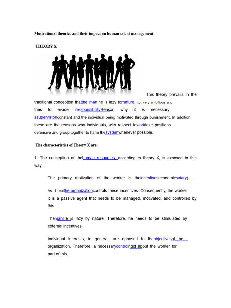 Motivational Theories and Their Impact On Human Talent Management | PDF ...