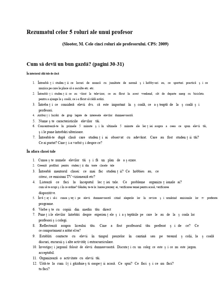 5 Roluri Prezentare Slooter | PDF