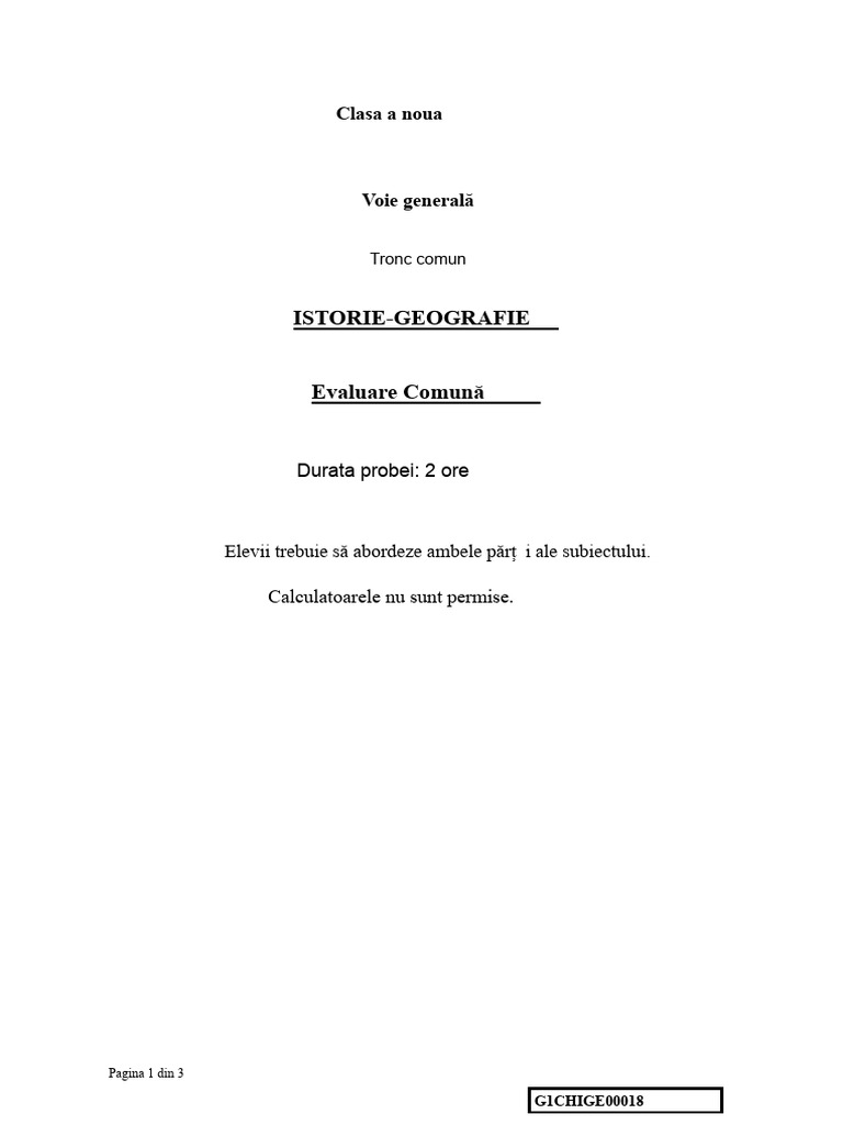 Subiecte Bac | PDF