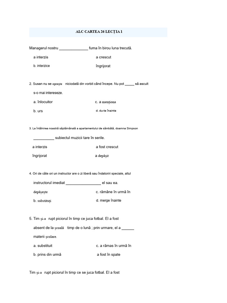 Cartea 26 Test | PDF