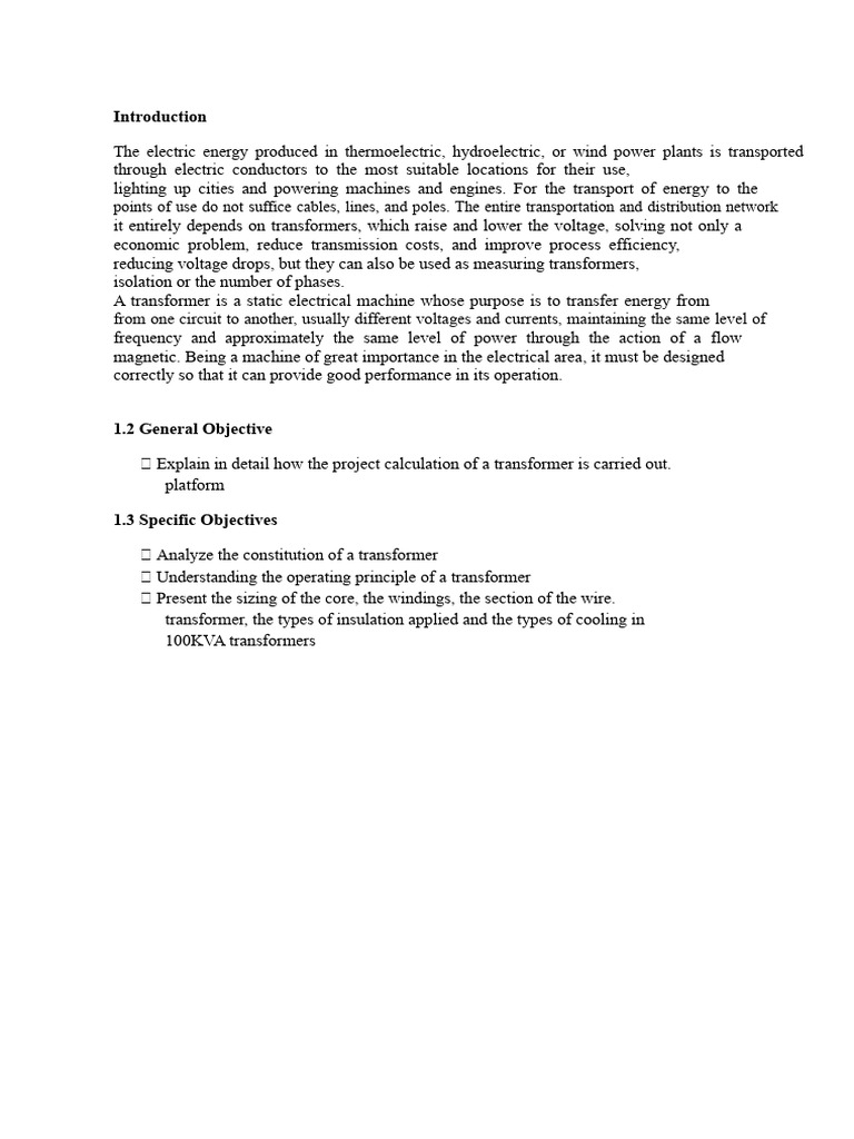 Sizing of A Transformer | PDF | Transformer | Electromagnetic Induction