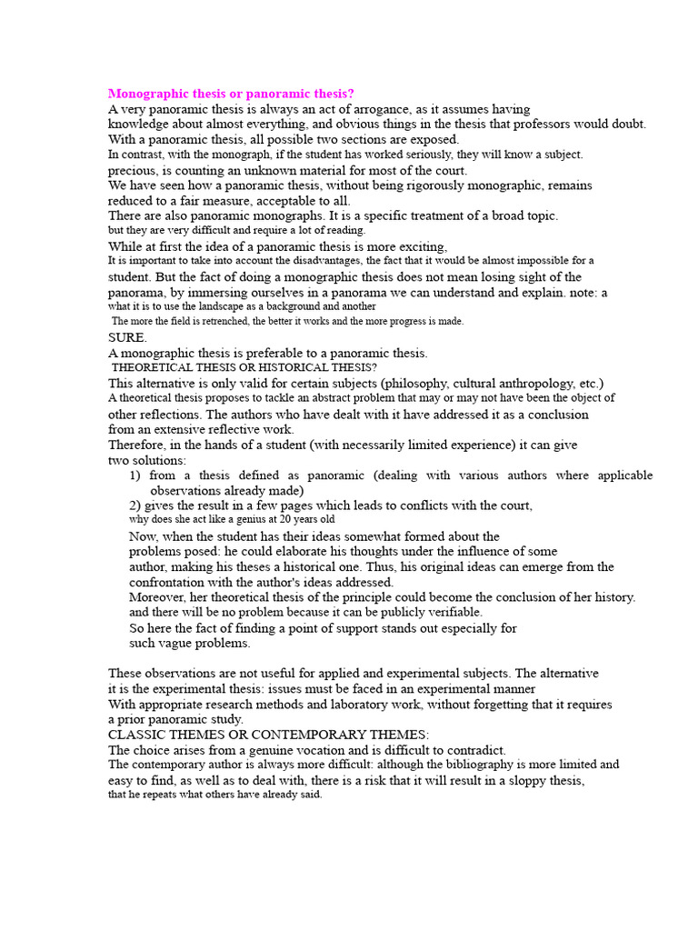 SUMMARY How To Write A Thesis by Umberto Eco | PDF | Idea | Thesis