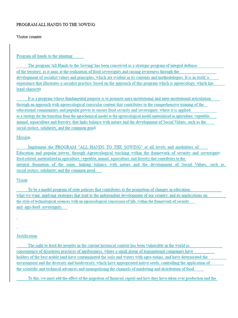Let's Get To Work | PDF | Agroecology | Pedagogy