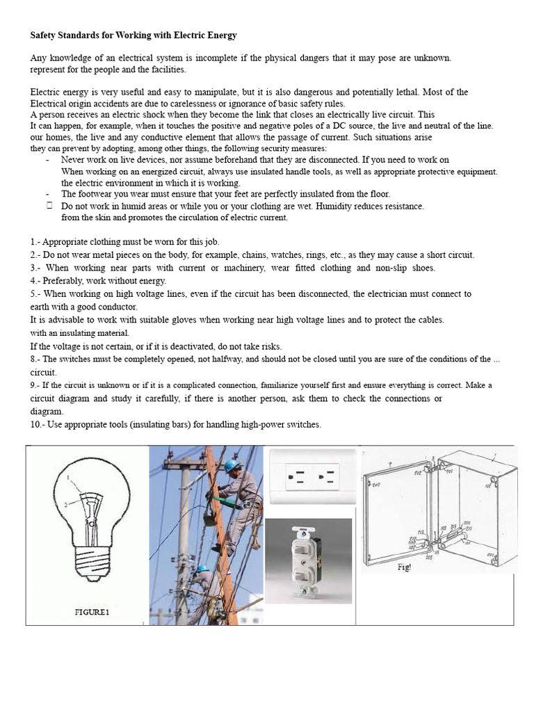 Electric Safety Standards and Guidelines | PDF | Insulator (Electricity ...