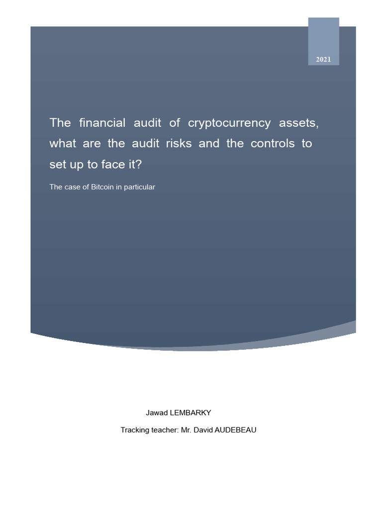 The Financial Audit of Cryptocurrency Assets | PDF | Bitcoin ...