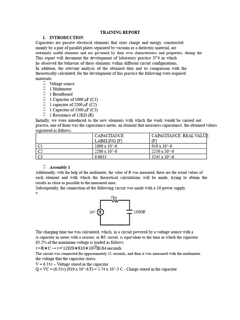 Capacitor Behavior in Circuit Configurations | PDF | Capacitor ...