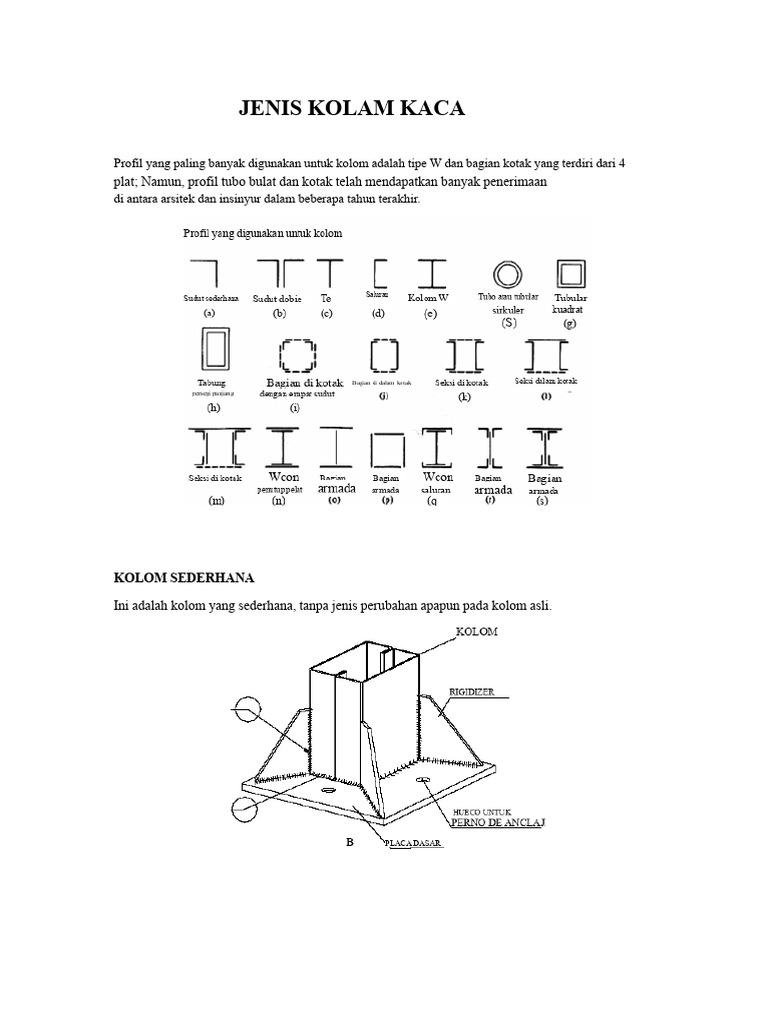 Jenis Kolom Baja | PDF