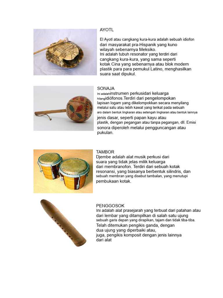 Alat Musik Tradisional Meksiko dan Peru | PDF