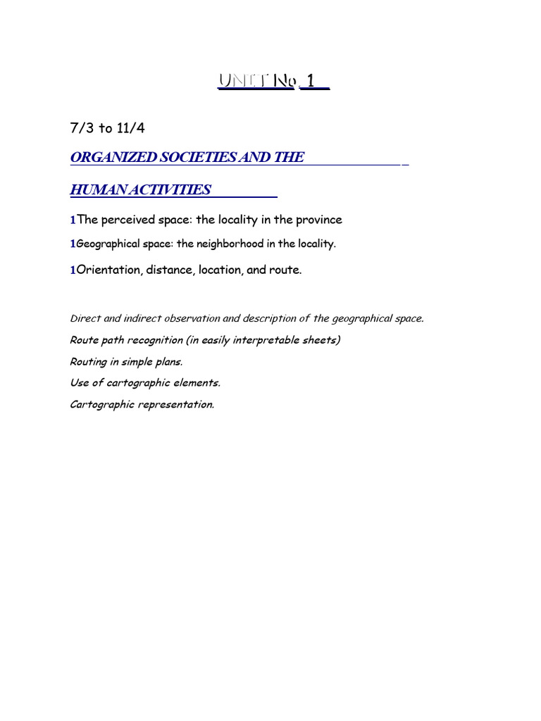 Annual Social Plan Third Grade | PDF | Information | Space