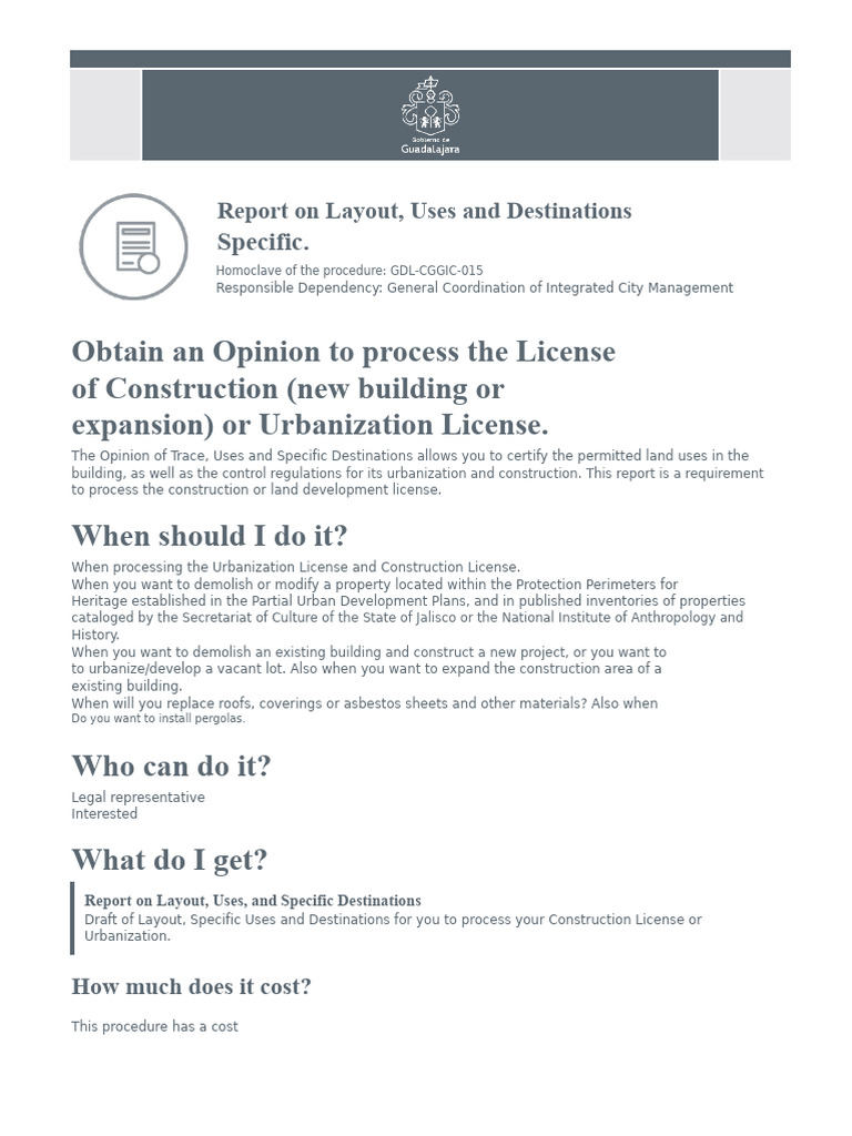 Form For Uses and Destinations Report in Guadalajara | PDF | Identity ...