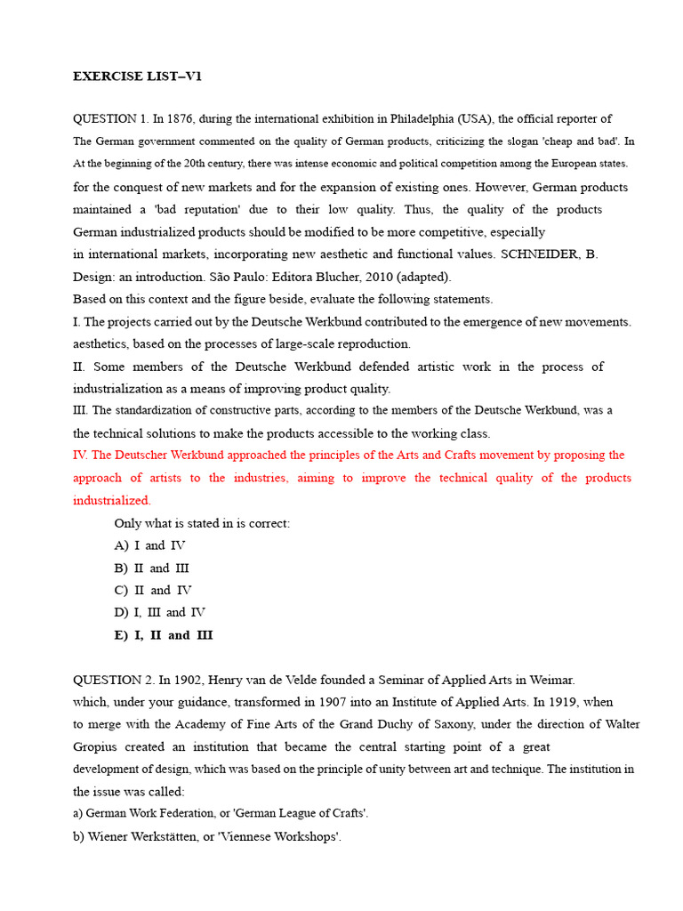 Exercise List v1 | PDF | The Arts