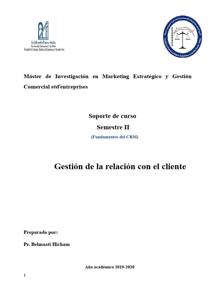 CRM | PDF | Gestión de la relación con el cliente | Marketing