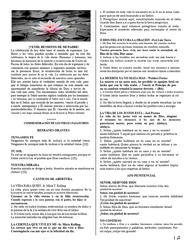 Fe y Esperanza en la Vida Eterna | PDF | María, madre de Jesús | Cristo ...