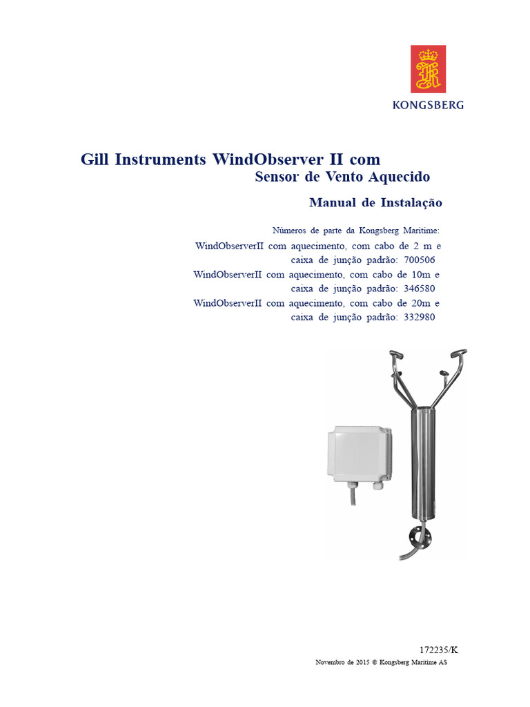 Manual de Instalação do WindObserver II | PDF | Ferimento | Radar