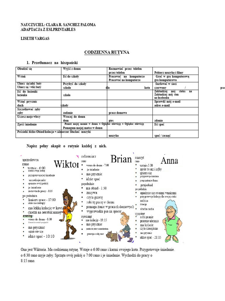 Codzienna Rutyna | PDF