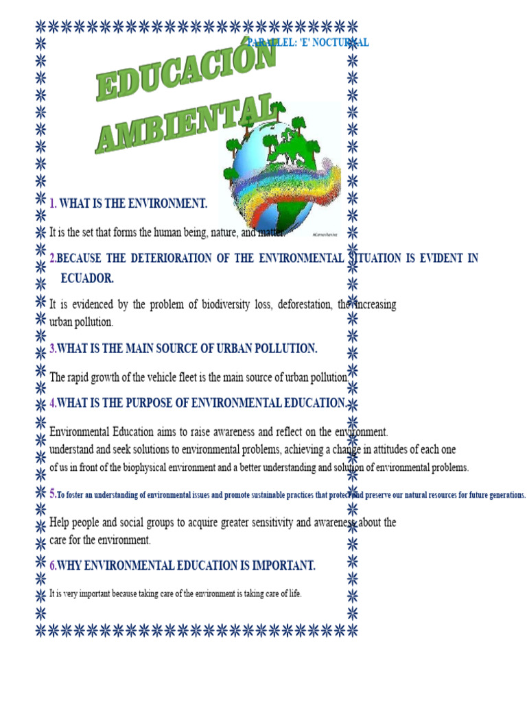 Environmental Awareness and Education Guide | PDF | Greenhouse Gas ...