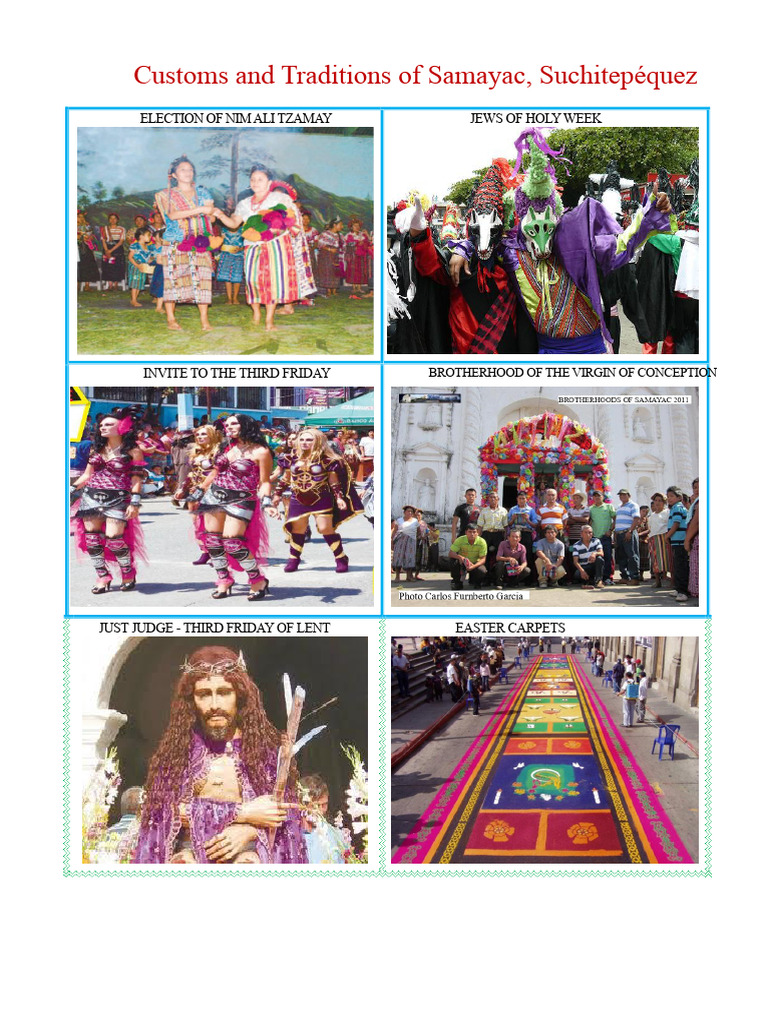 Customs and Traditions of Samayac First Grade | PDF | Wedding | Mary ...