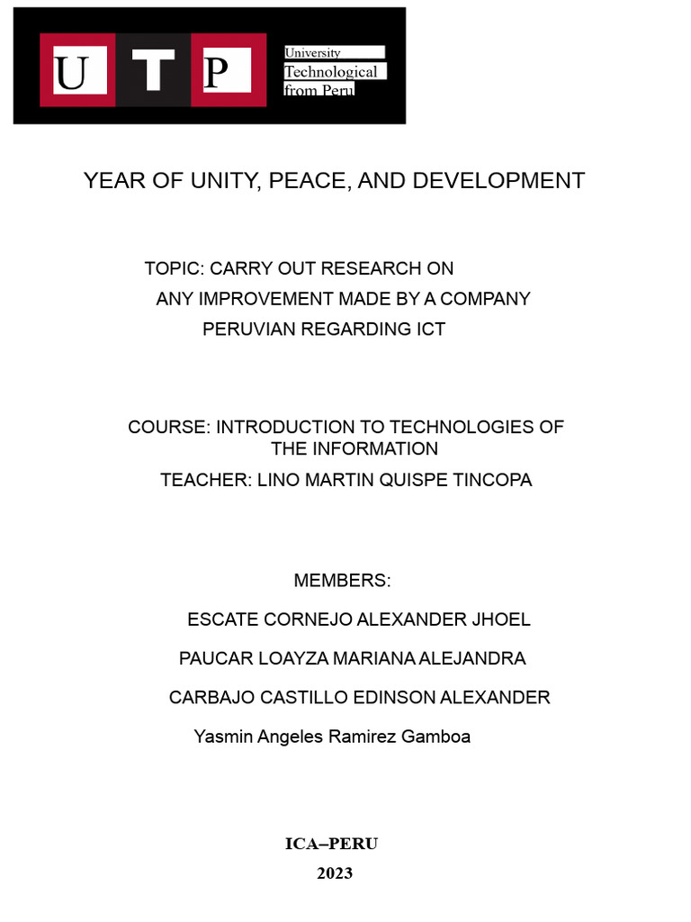 Introduction To ICT UTP | PDF