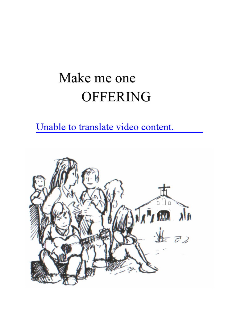 Make Me An Offering | PDF