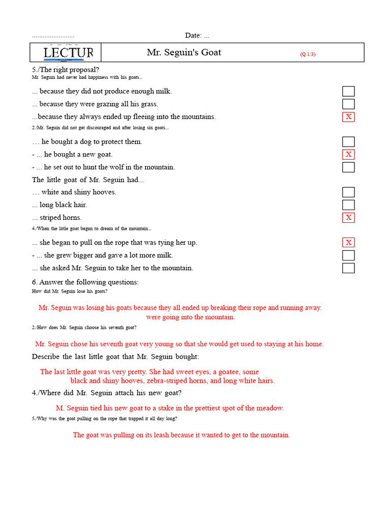 Goat - Q - 1-3 - C | PDF