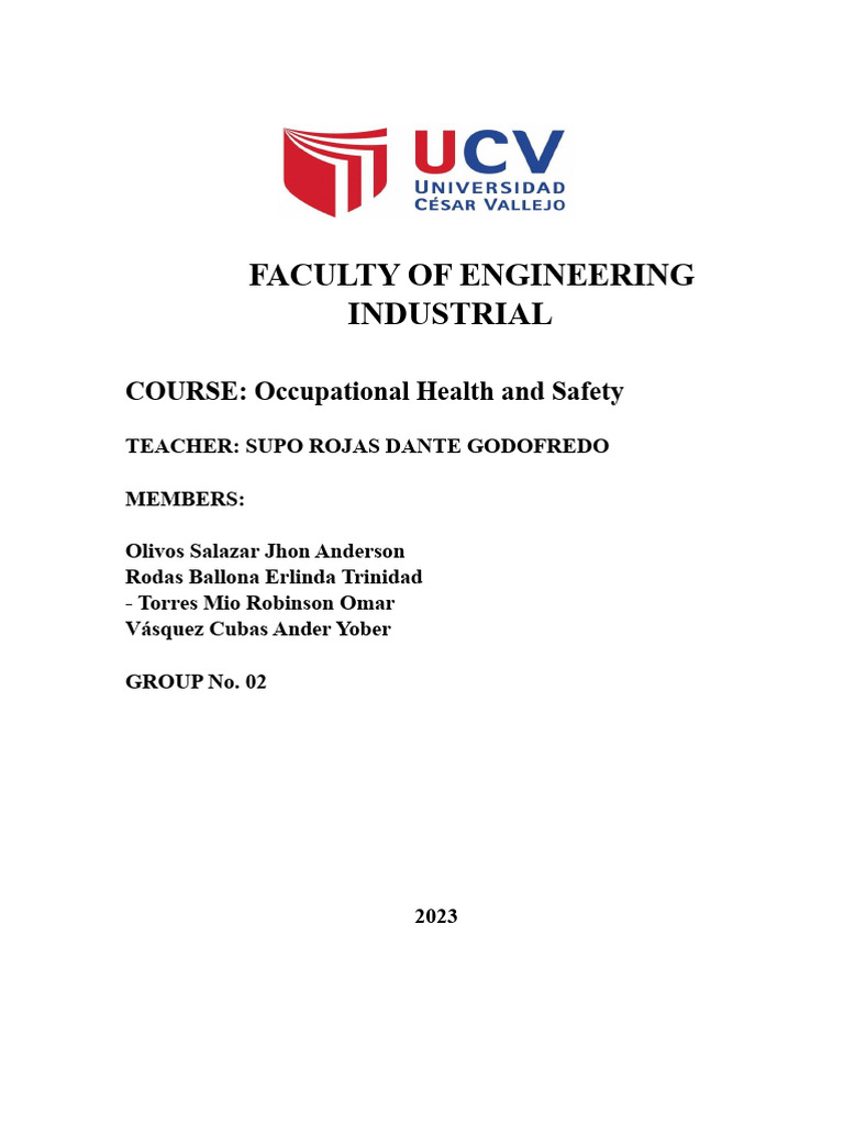 Final Report - Group 2 | PDF | Occupational Safety And Health | Risk