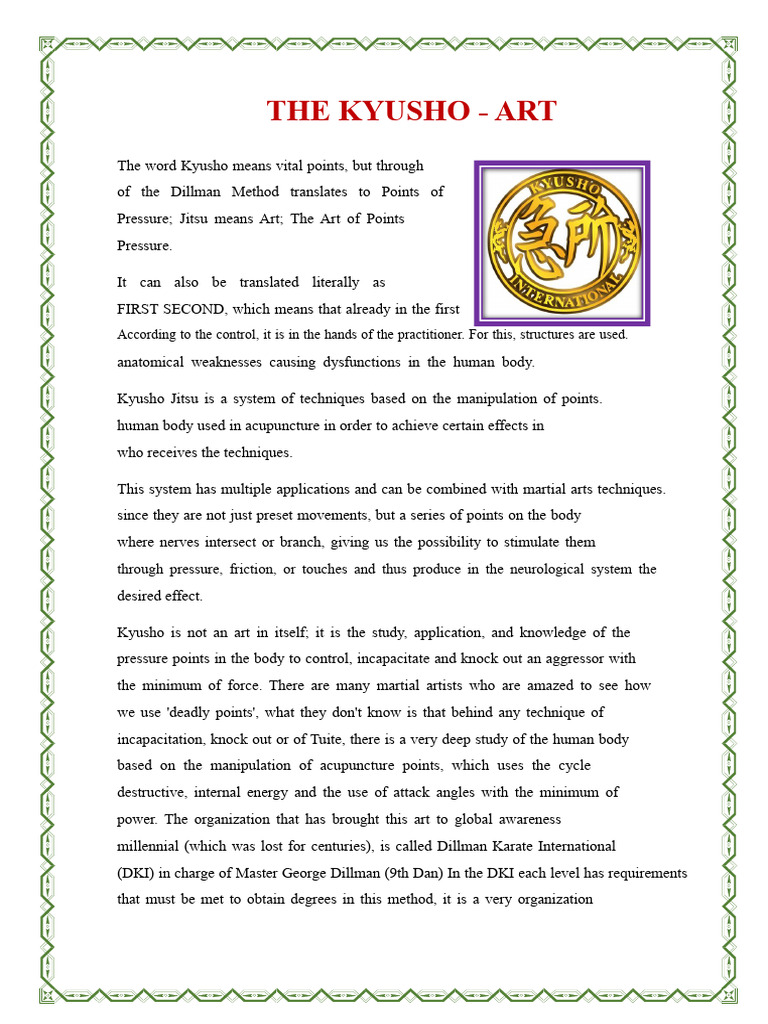 Kyusho Jitsu: Vital Points Art | PDF | Jujutsu | Chinese Martial Arts
