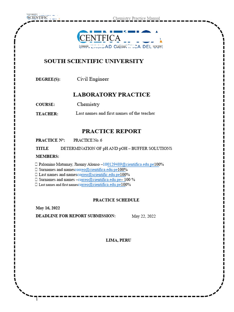 pH and Buffer Solutions Lab Guide | PDF | Ph | Buffer Solution
